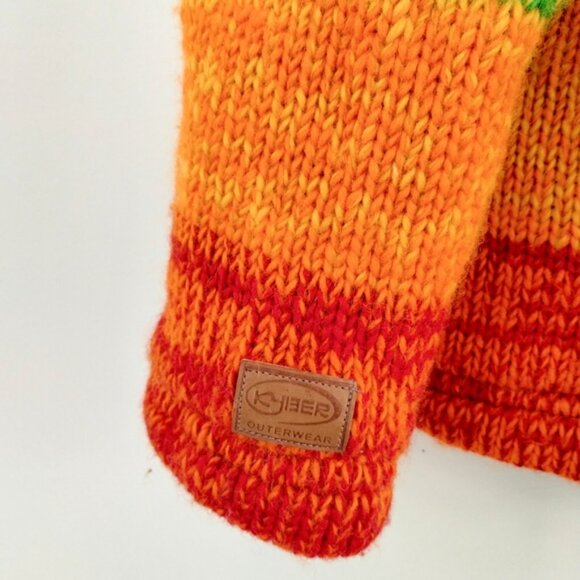 kyber outerwear rainbow wool jacket women size small - Picture 7 of 7